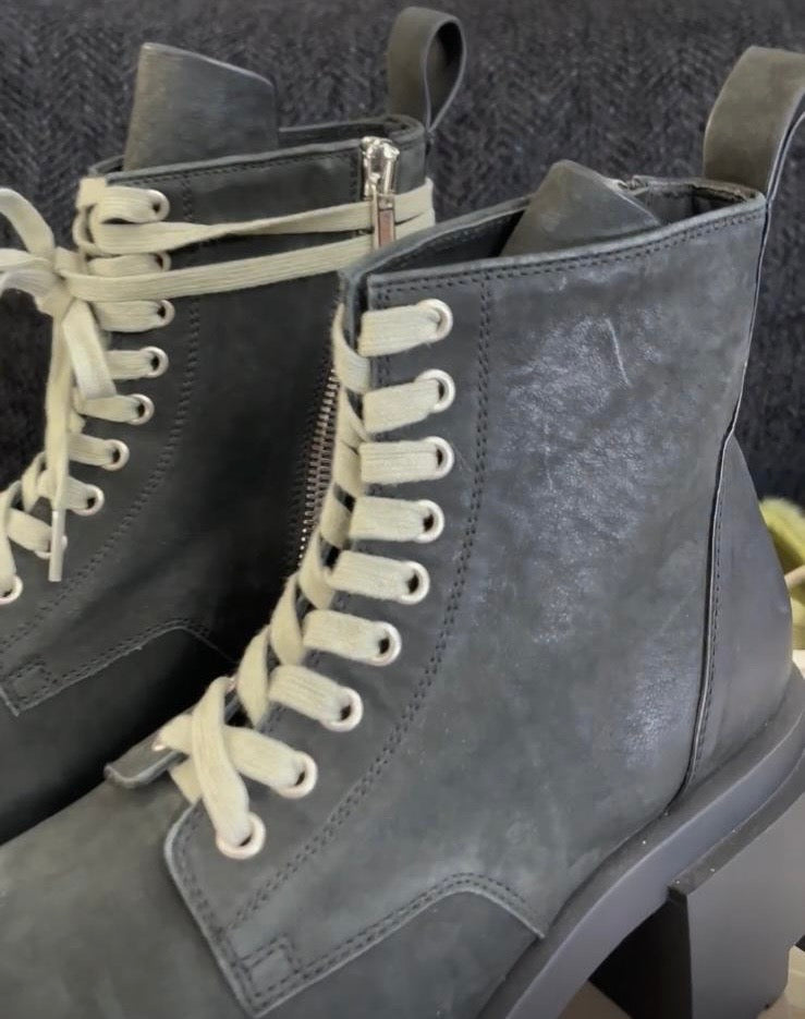 Rick Owens Leather Boots