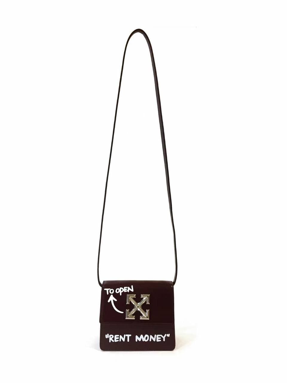 OFF-WHITE Jitney Leather Bag