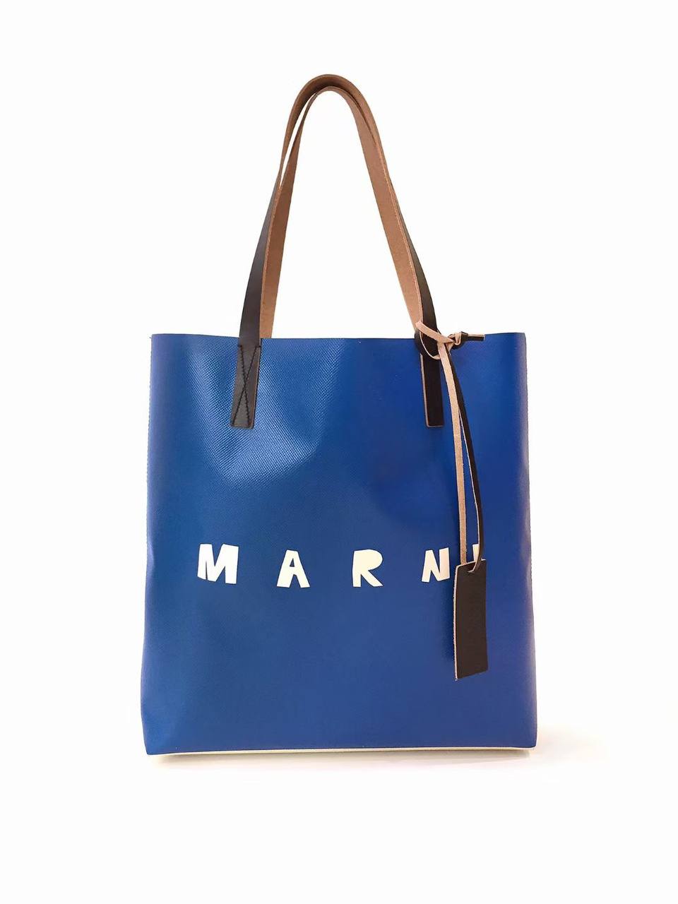 MARNI PVC Blue & Yellow Tote Bag