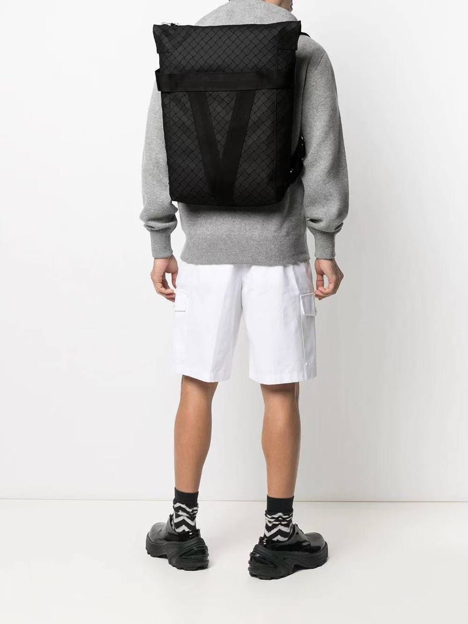 BOTTEGA VENETA Rubberised-Canvas Backpack