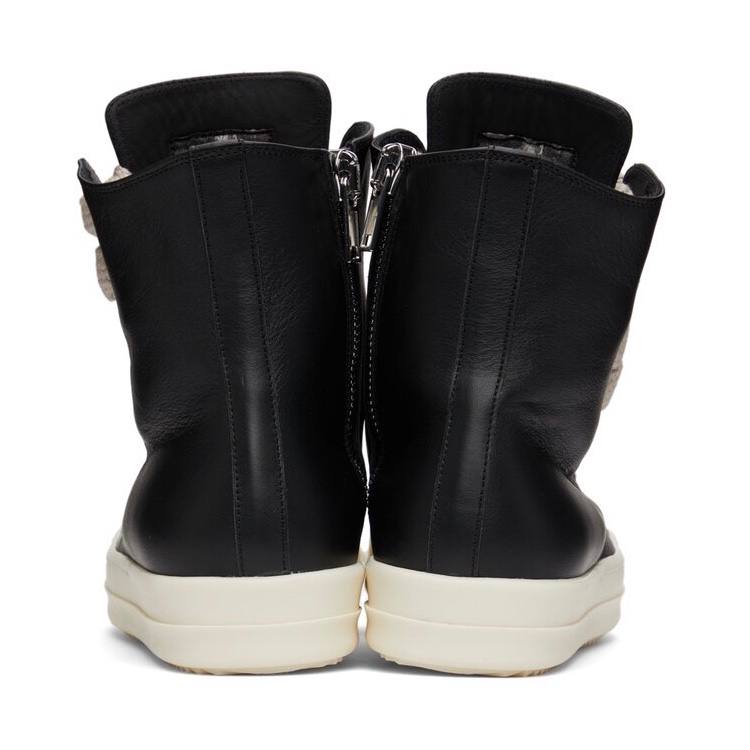 RICK OWENS Jumbo Lace High Top Leather Sneakers
