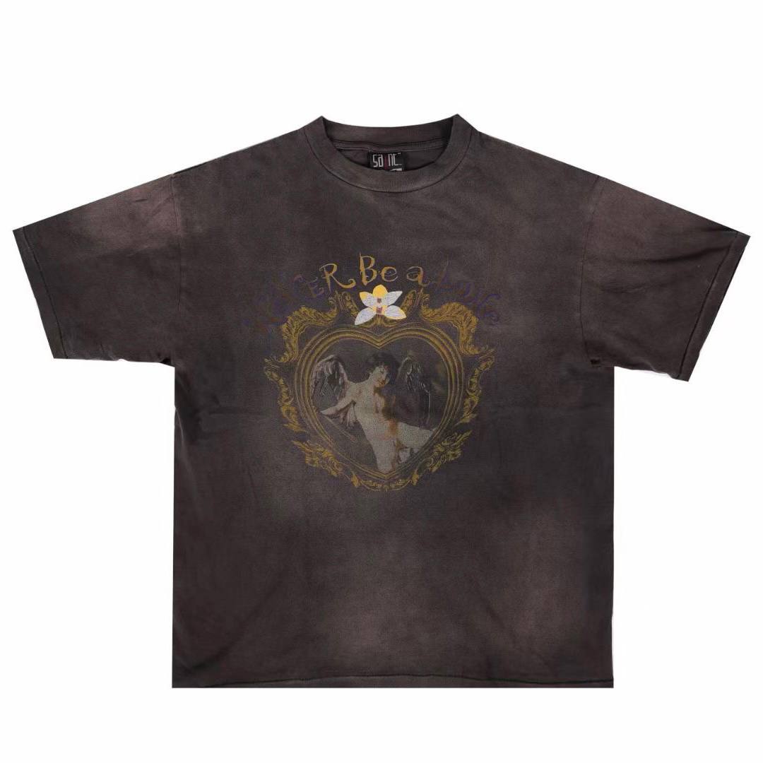 SAINT MICHAEL Black NBA T-Shirt