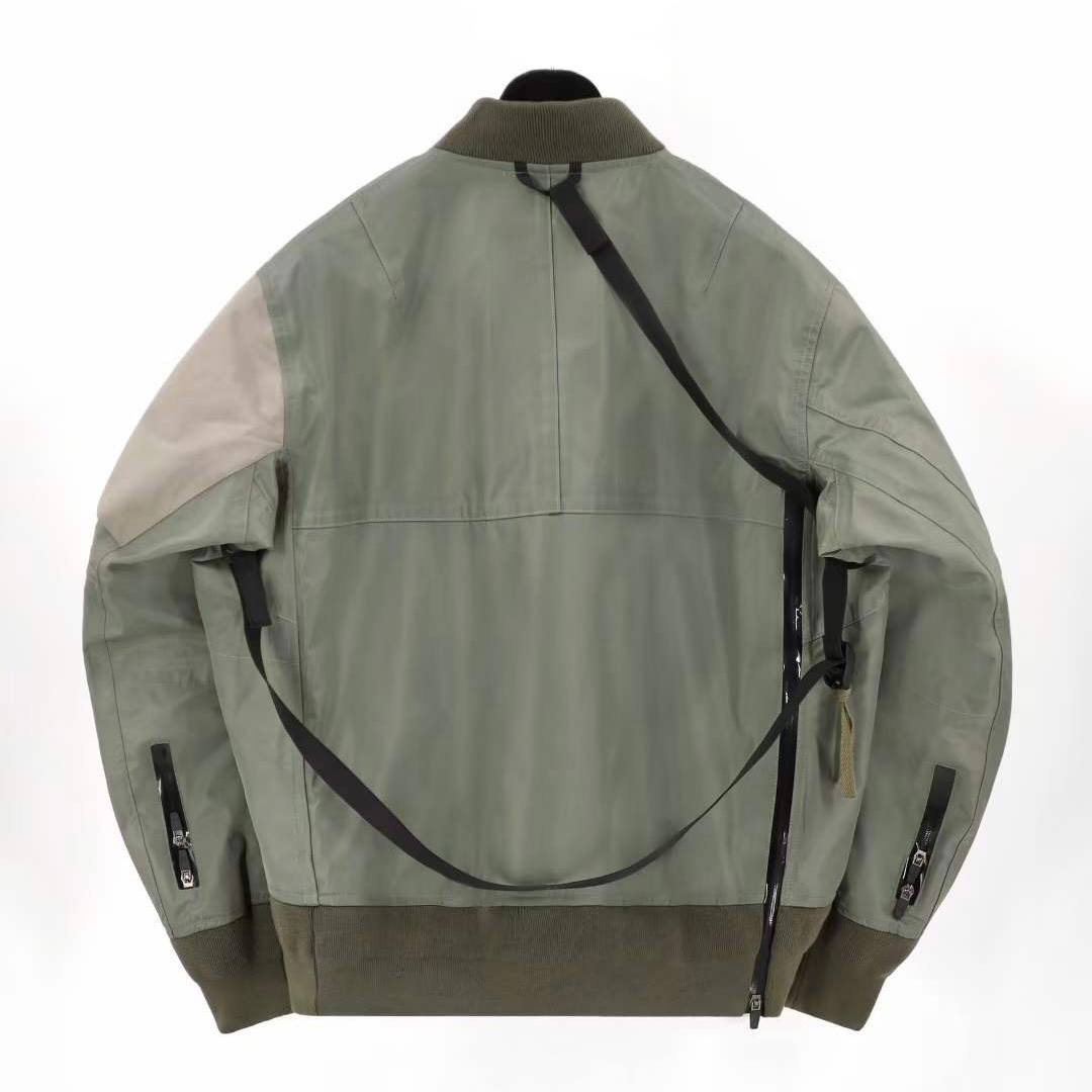 SACAI X ACRONYM Bomber Jacket Khaki/Black
