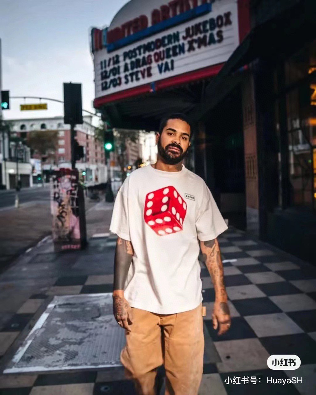 SAINT MICHAEL Dice Print T-Shirt