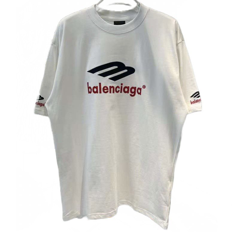 BALENCIAGA Logo-Embroidered Cotton T-shirt