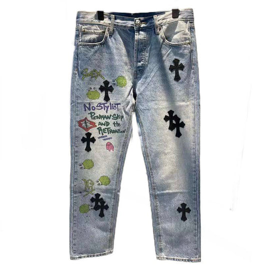 CHROME HEARTS × MATTY BOY Denim Jeans WHAT'S ON THE STAR?