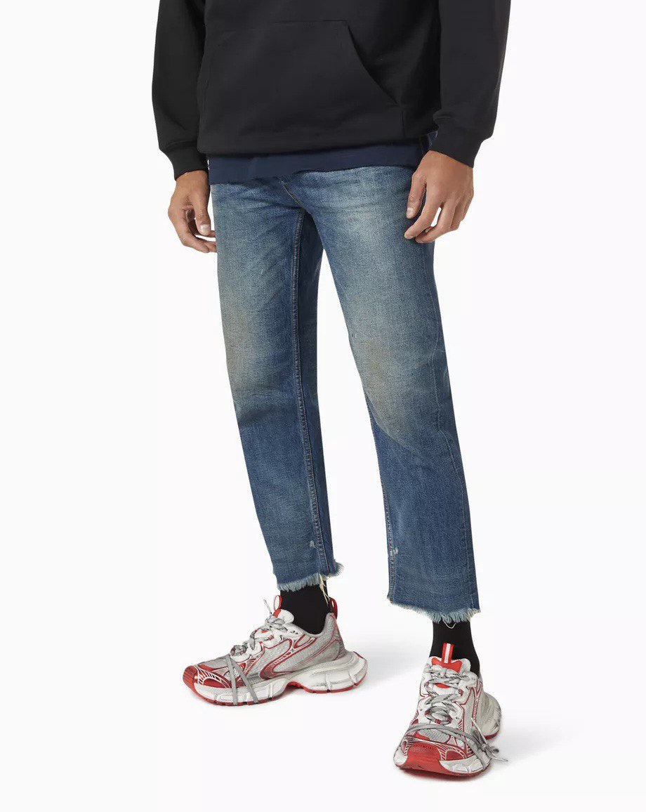 BALENCIAGA White & Red 3xl Sneakers - 9060 White/Red