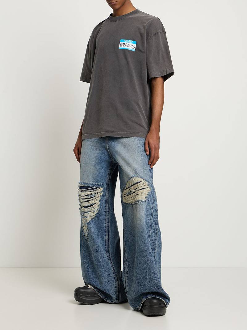 VETEMENTS My Name Is Vetements Faded T-Shirt