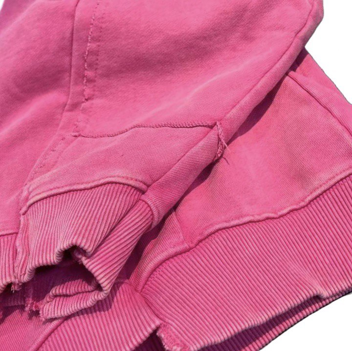 VETEMENTS Washed pink Zip Up Hoodie