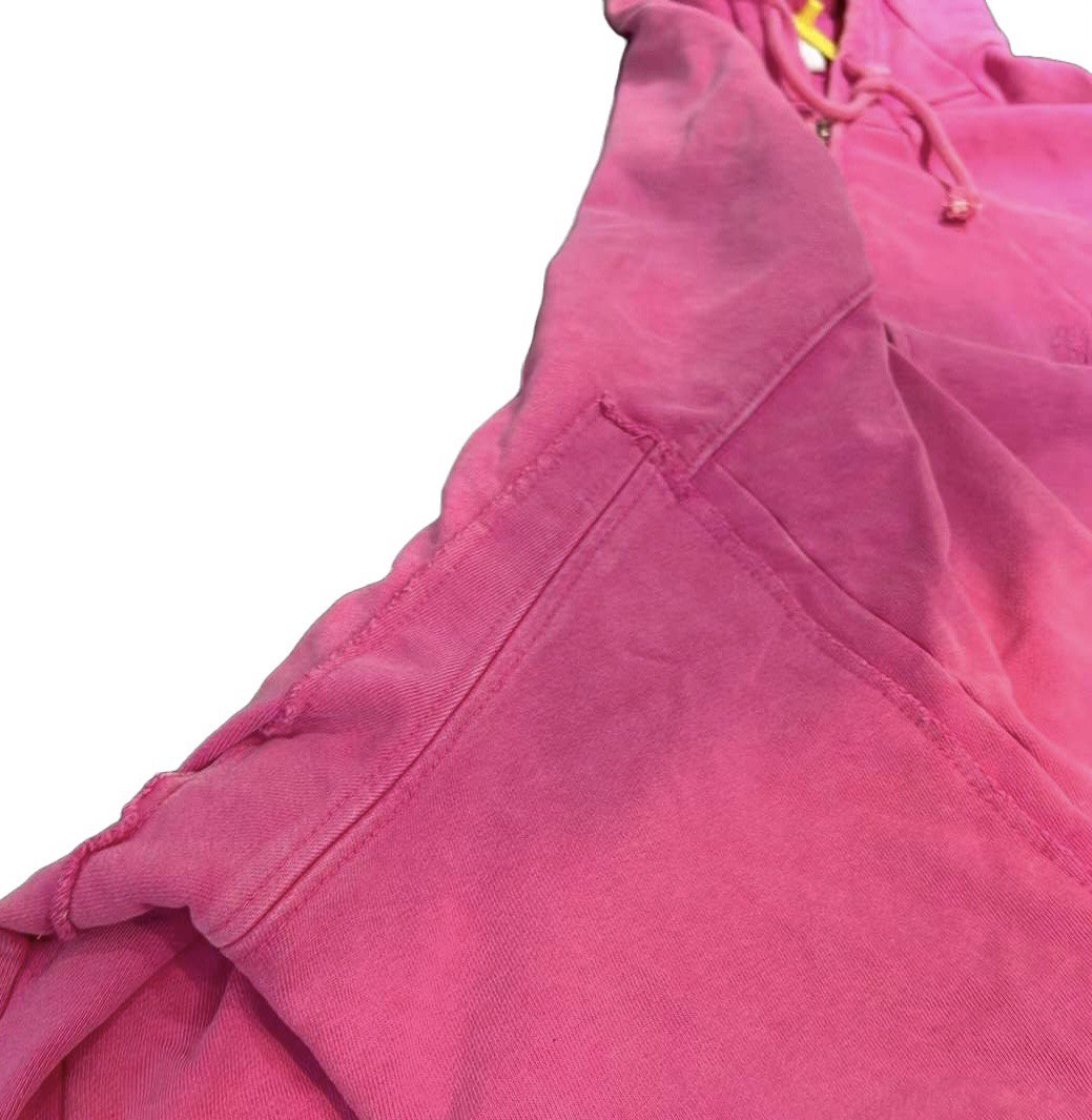 VETEMENTS Washed pink Zip Up Hoodie