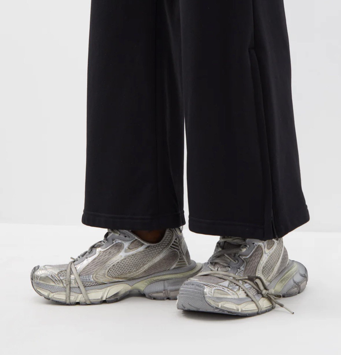 BALENCIAGA 3XL Distressed-Mesh Sneakers