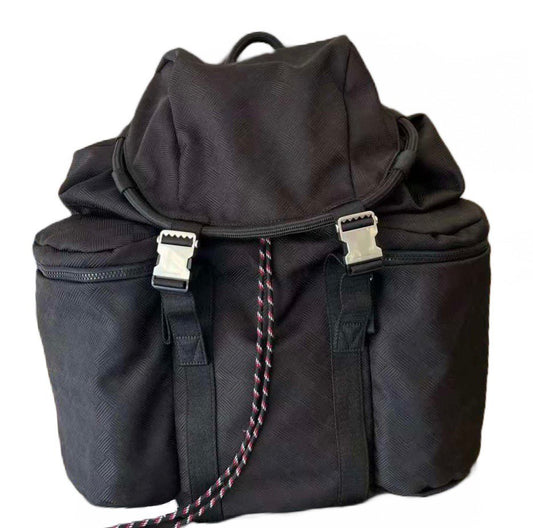 BOTTEGA VENETA Alto Nylon Jacquard Black Backpack