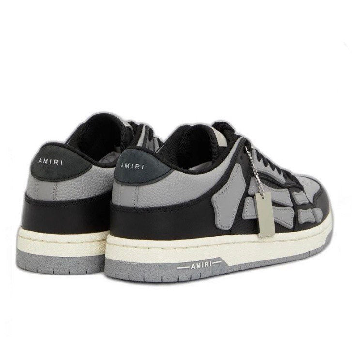 AMIRI Grey & Black Skel Top Low Trainers