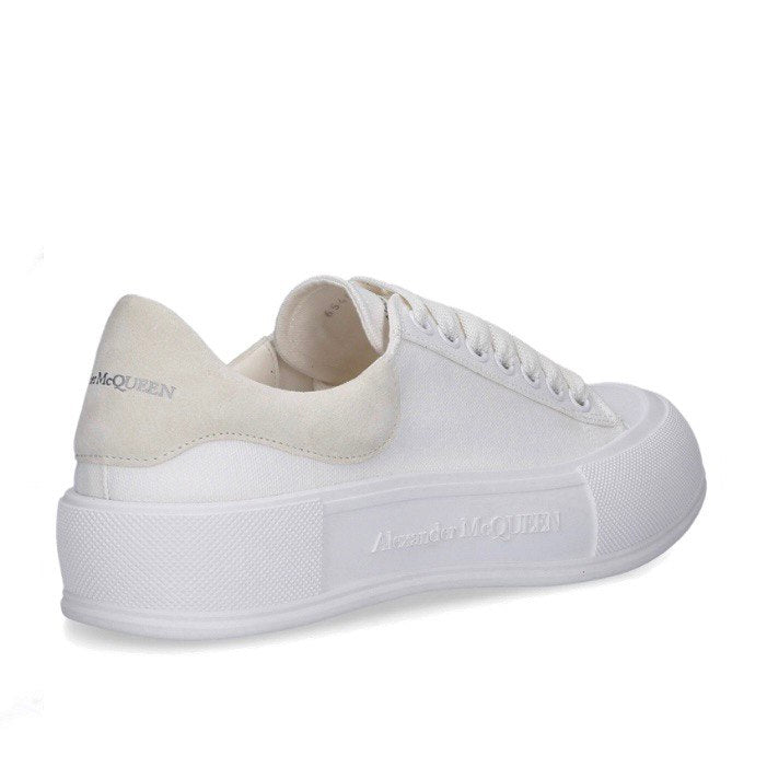 ALEXANDER MCQUEEN Deck Plimsoll Lace-Up Sneakers