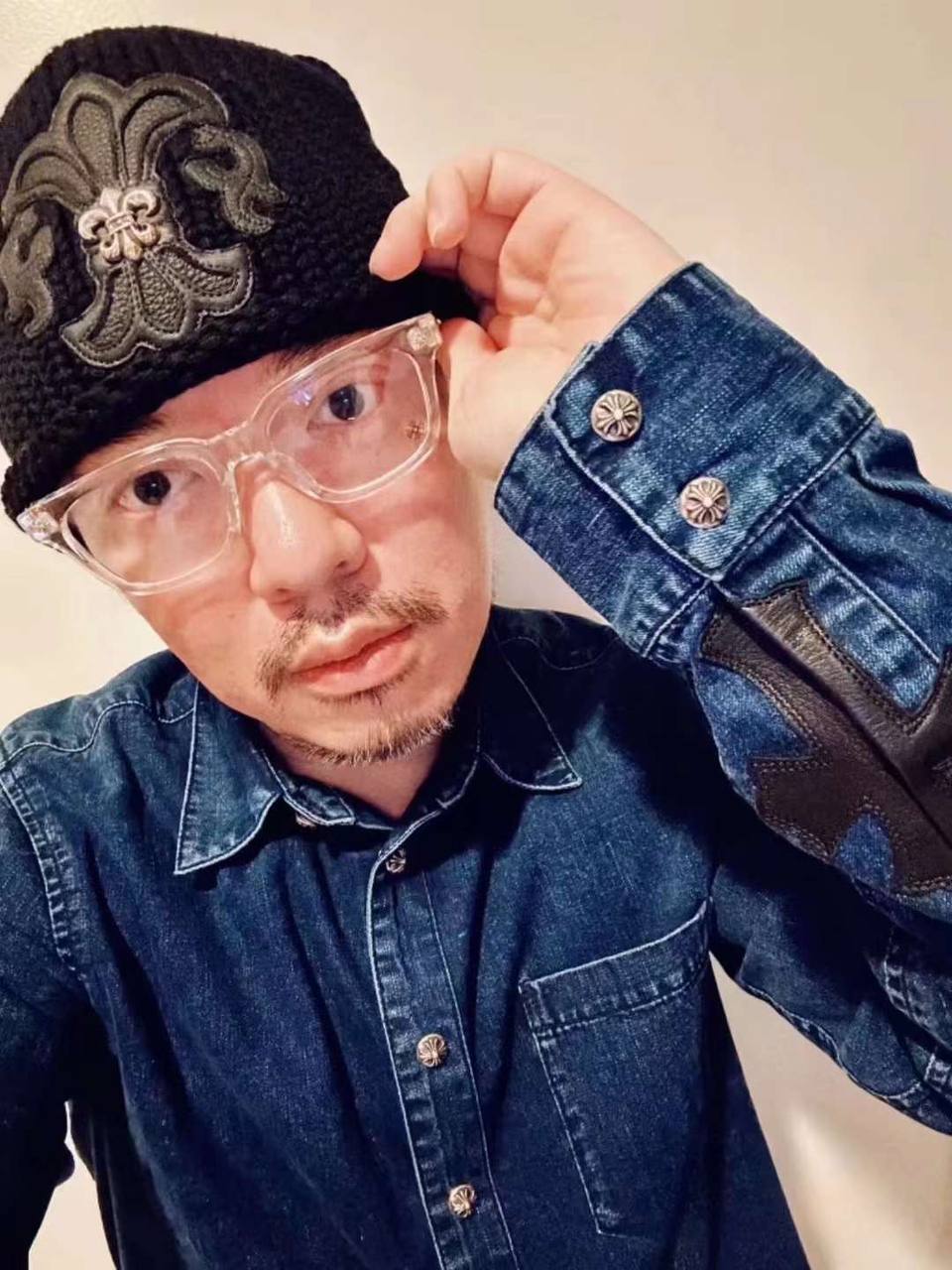 CHROME HEARTS Denim Button Up Shirt