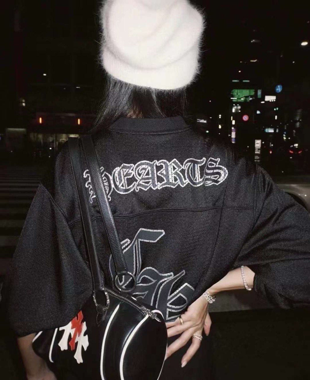 CHROME HEARTS Mesh Long Sleeve Warm Up Jersey