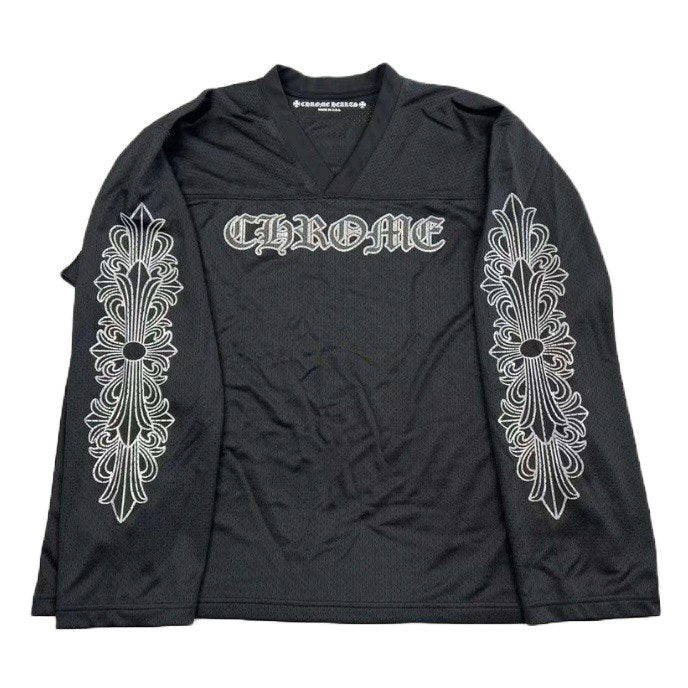 CHROME HEARTS Mesh Long Sleeve Warm Up Jersey