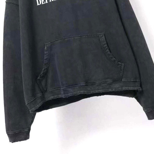 ENFANTS RICHES DÉPRIMÉS Black Distressed Hoodie