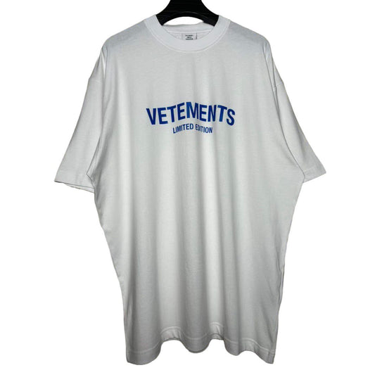 VETEMENTS White Logo-print Cotton T-shirt