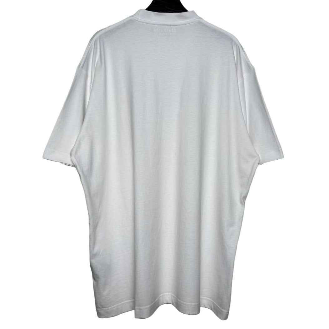 VETEMENTS White Logo-print Cotton T-shirt