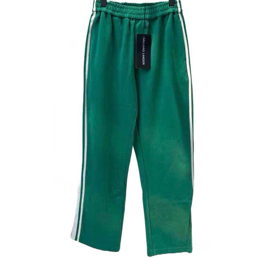Galliano Landor Aqua Green Sunfade Stripe Trousers