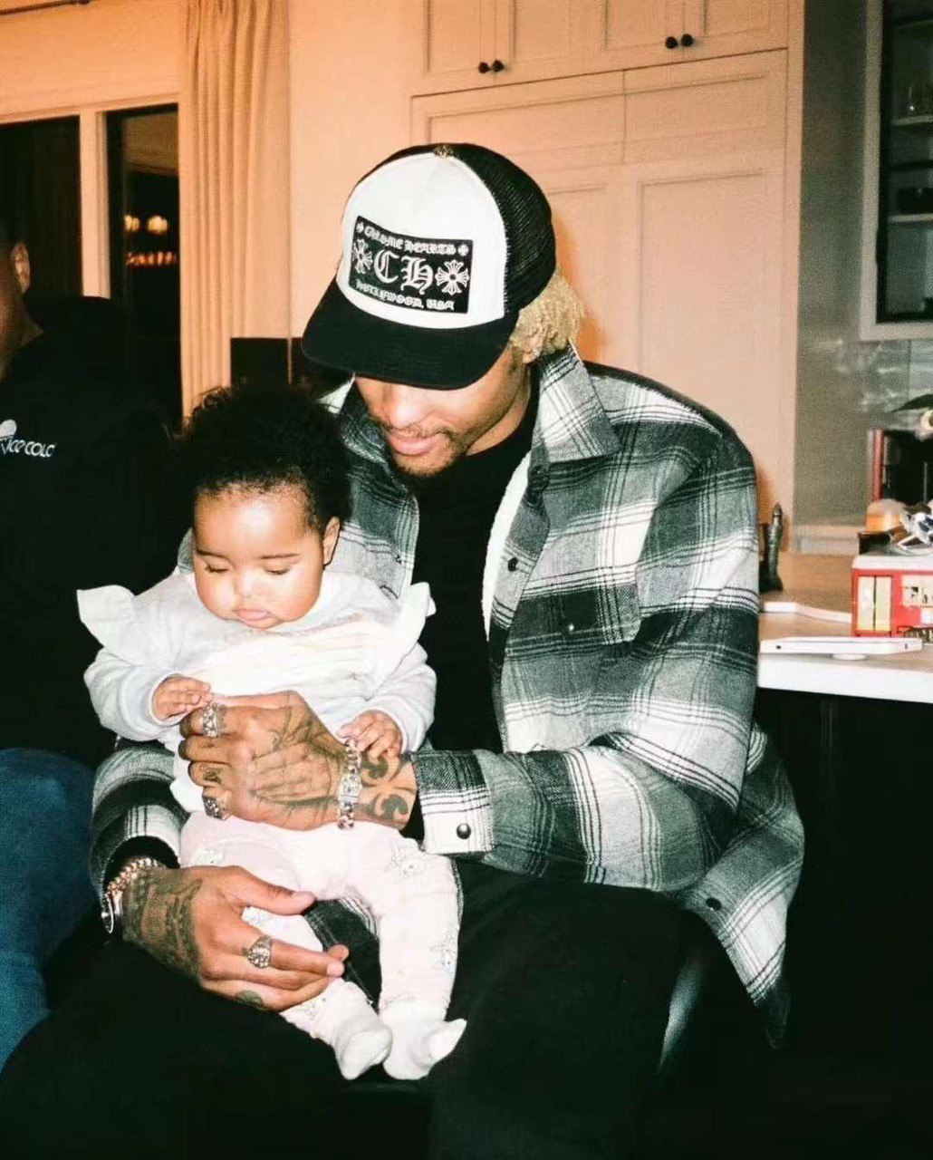 CHROME HEARTS Hollywood Trucker Hat 'White'