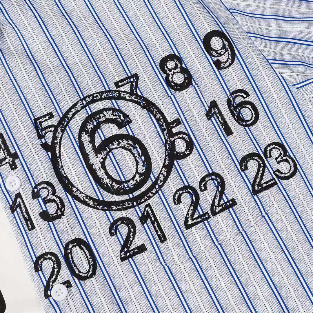MM6 MAISON MARGIELA Spliced Numbers-Motif Shirt