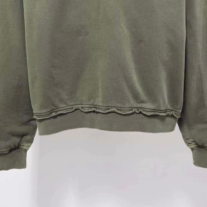 HAIDER ACKERMANN Double Layer Crewneck Khaki Sweatshirt