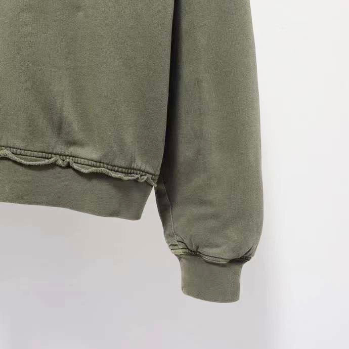 HAIDER ACKERMANN Double Layer Crewneck Khaki Sweatshirt