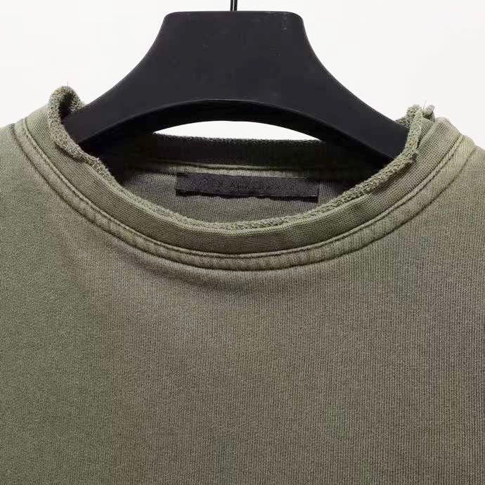 HAIDER ACKERMANN Double Layer Crewneck Khaki Sweatshirt