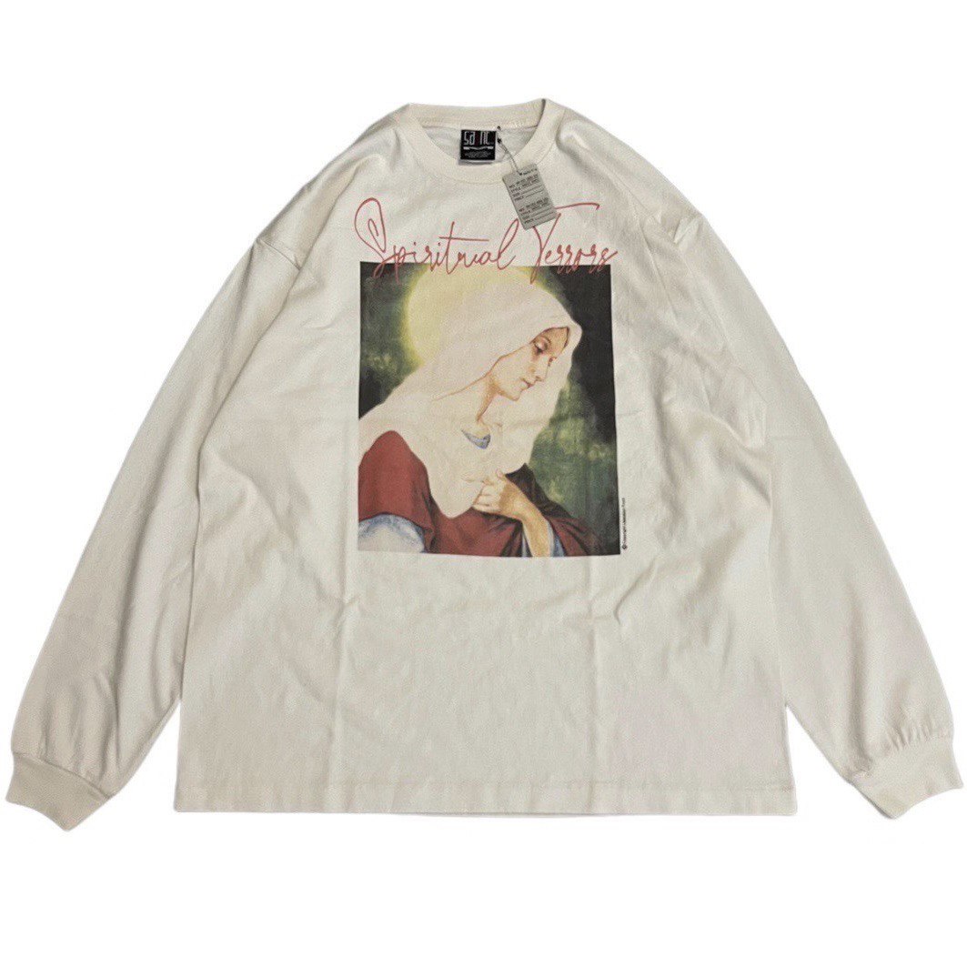 SAINT MICHAEL Spiritual Maria White Long-Sleeve T-shirt – OUTGUM
