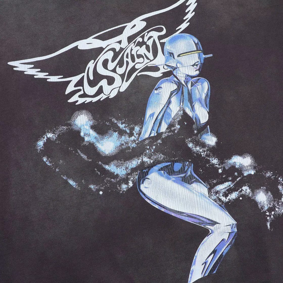 SAINT MICHAEL X SORAYAMA Graphic Print Crew-Neck Sweatshirt