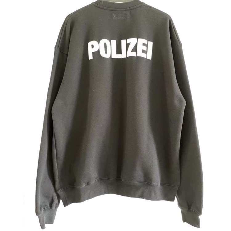 Vetements discount polizei sweatshirt