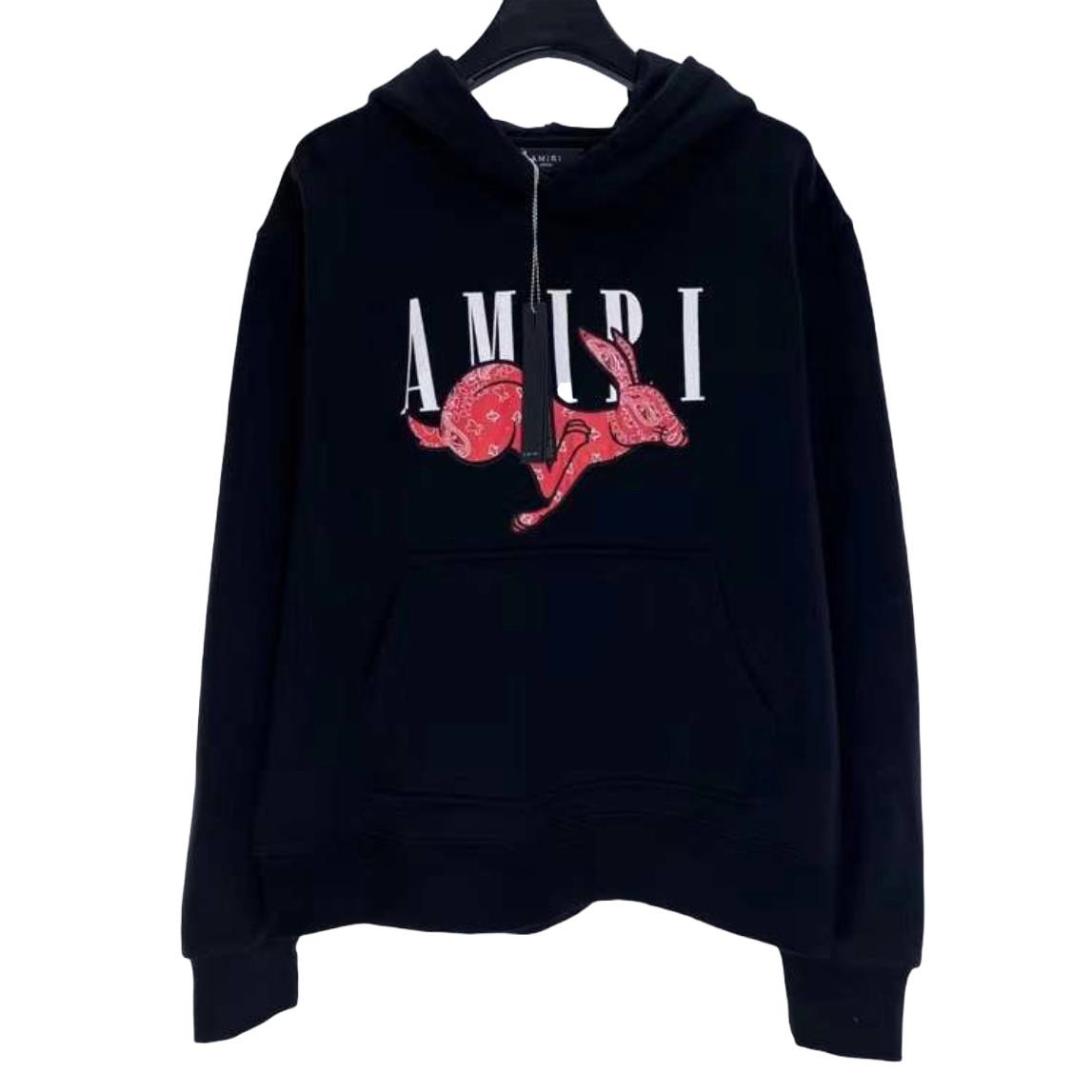 Black and pink amiri hoodie sale