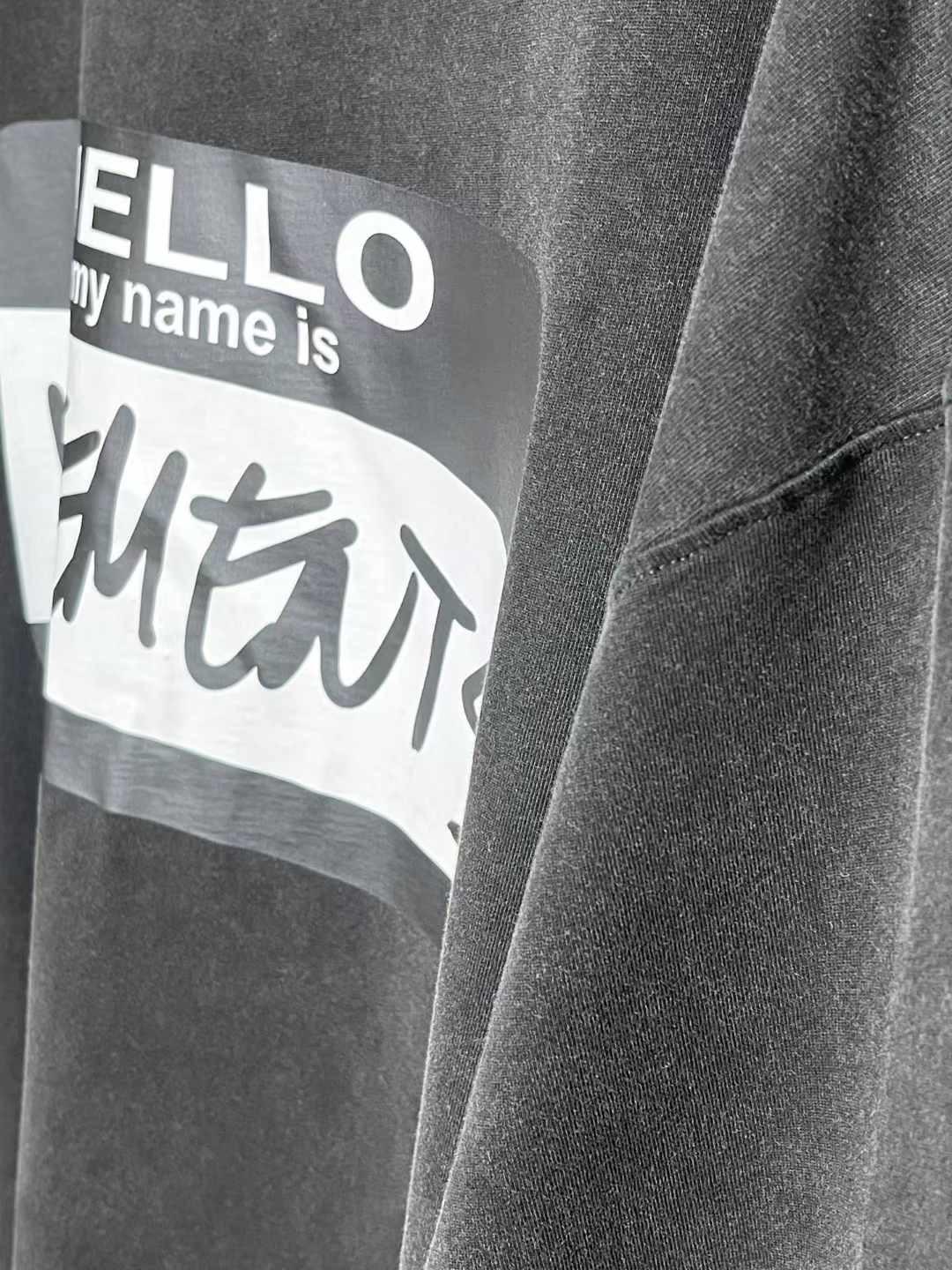 VETEMENTS "My Name Is" T-Shirt