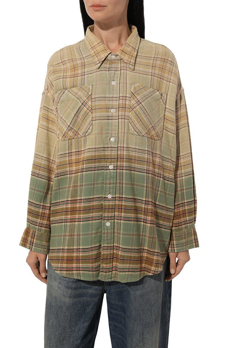 R13 Oversized Checked Cotton-Flannel Shirt