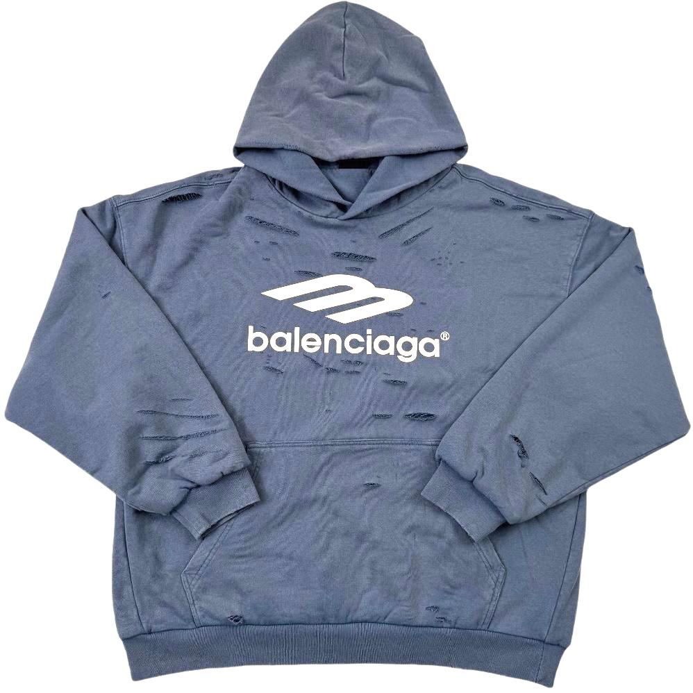 BALENCIAGA Unisex Layered Medium Fit Hoodie