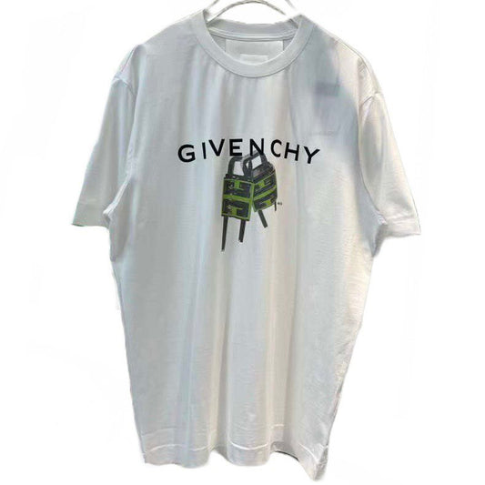 GIVENCHY 4G Padlock Print T-shirt In White