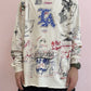 SAINT MICHAEL Born x Raised Embellished Printed Cotton-Jersey Sweater