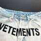 VETEMENTS Blue Jeans With Logo