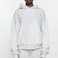 ACNE STUDIOS Stockholm Oversize Distressed Graphic Hoodie In Light Grey