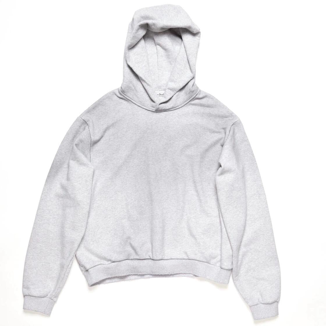 ACNE STUDIOS Stockholm Oversize Distressed Graphic Hoodie In Light Grey