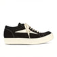 RICK OWENS Black Suede Vintage Sneakers