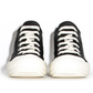 RICK OWENS Black Calfskin Low Sneakers