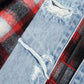 GREG LAUREN Grey Red Jacket