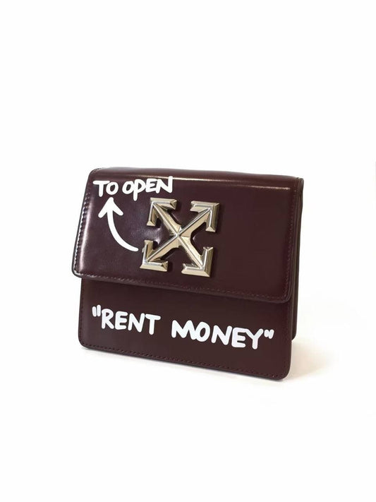 OFF-WHITE Jitney Leather Bag