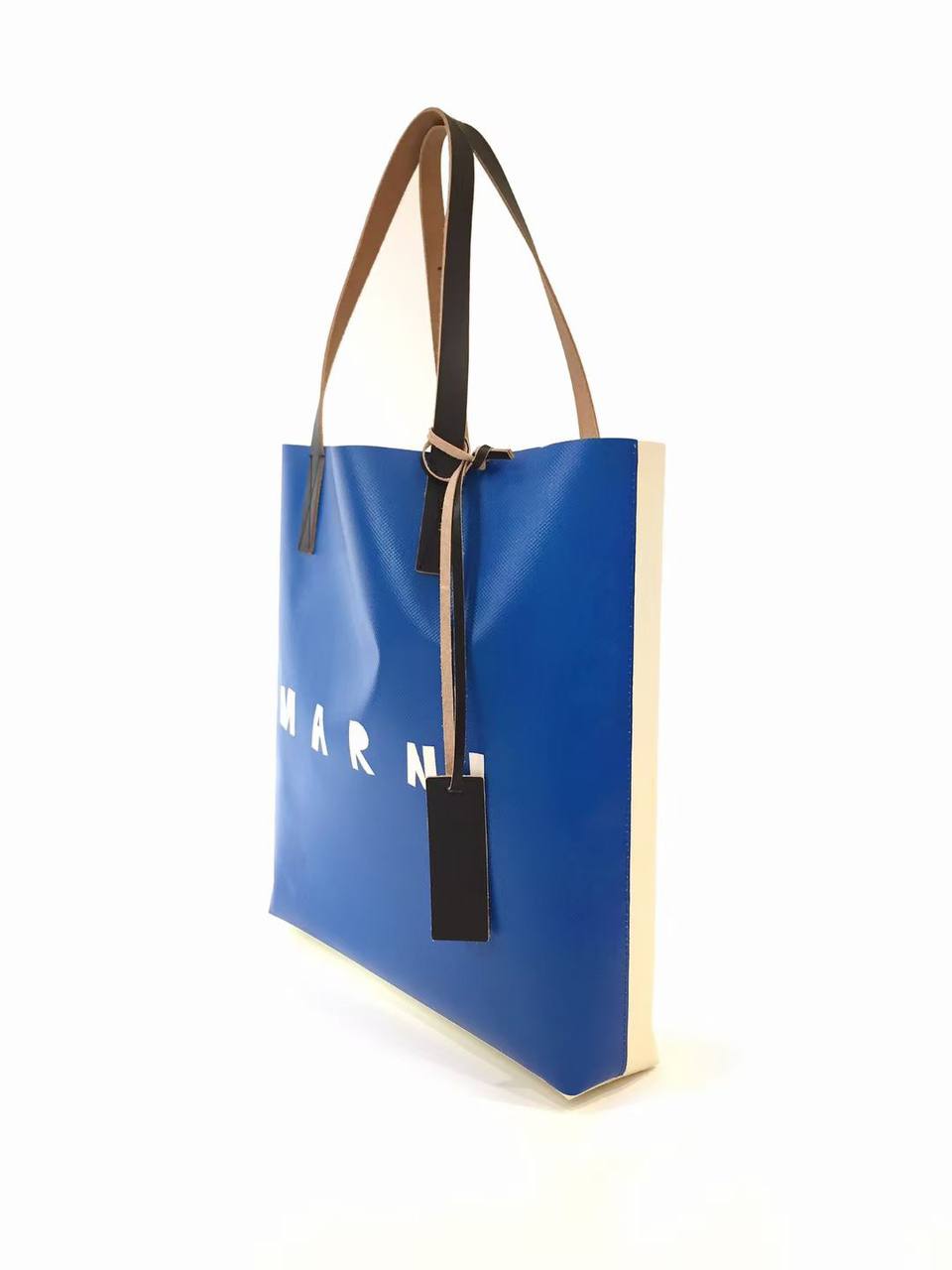 MARNI PVC Blue & Yellow Tote Bag