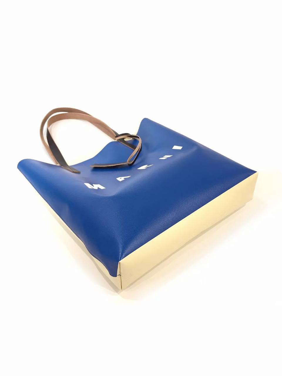 MARNI PVC Blue & Yellow Tote Bag