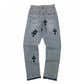 CHROME HEARTS Light Blue Jeans
