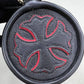GRINDS CEMETERY CROSS & CHROME HEARTS Scroll Patch Small Hand Bag